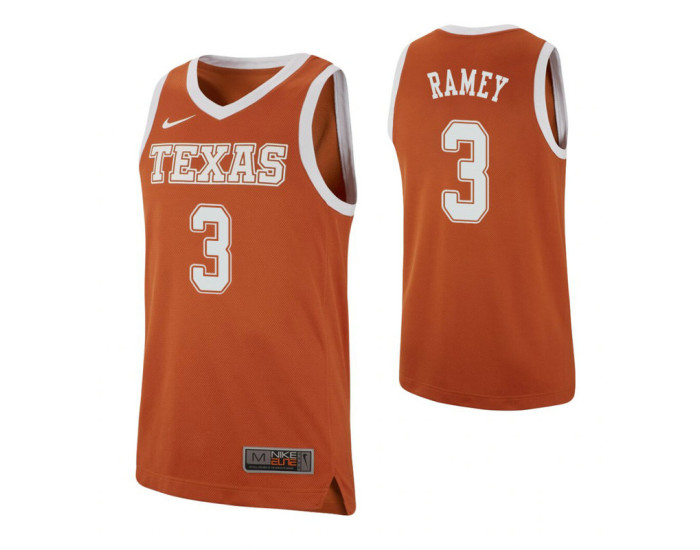Youth Courtney Ramey Replica College Basketball Jersey Texas Orange Texas Longhorns