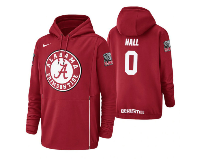 Alabama Crimson Tide #0 Donta Hall Men's Crimson College Basketball Hoodie