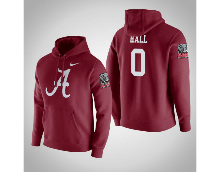 Alabama Crimson Tide #0 Donta Hall Men's Crimson College Basketball Hoodie