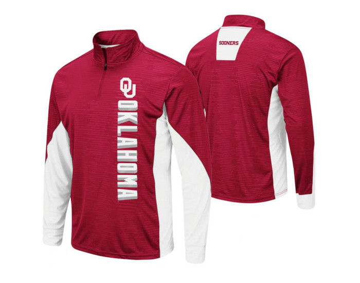 Oklahoma Sooners Crimson Bart Windshirt Pullover Jacket