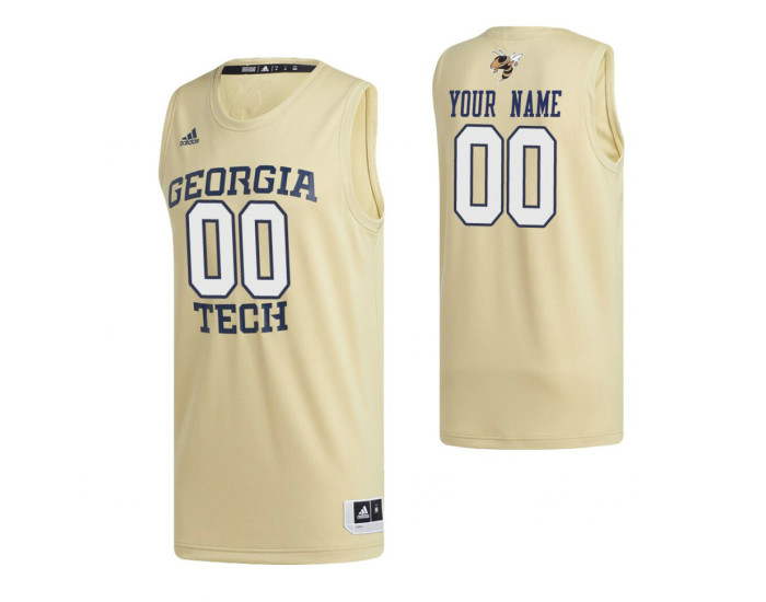 Georgia Tech Yellow Jackets 00 Custom Swingman Jersey Gold