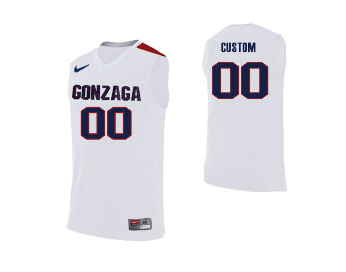 Replica Gonzaga Bulldogs Custom College Basketball Jersey White