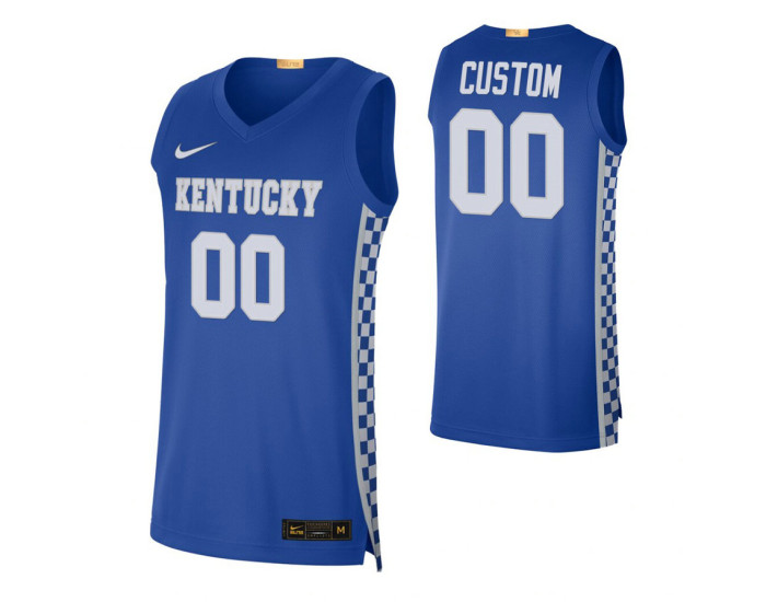 Kentucky Wildcats 00 Custom College Basketball Alumni Limited Jersey Royal