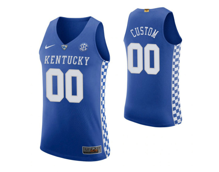 Kentucky Wildcats Custom Authentic Jersey Royal