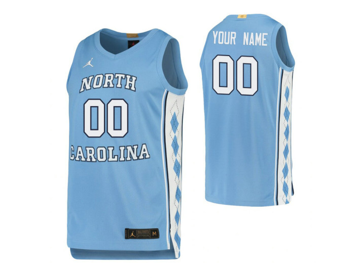 North Carolina Tar Heels 00 Custom College Basketball Limited Jersey Carolina Blue
