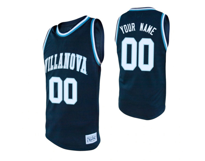 Villanova Wildcats 00 Custom College Basketball Alumni Jersey Navy