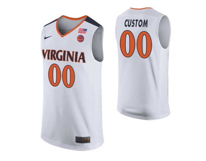Virginia Cavaliers Custom College Basketball Jersey White