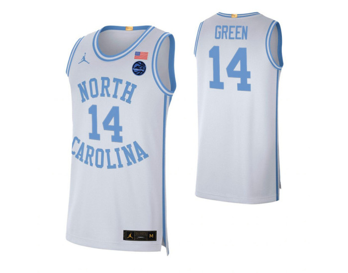 Youth North Carolina Tar Heels #14 Danny Green White Authentic College Basketball Jersey