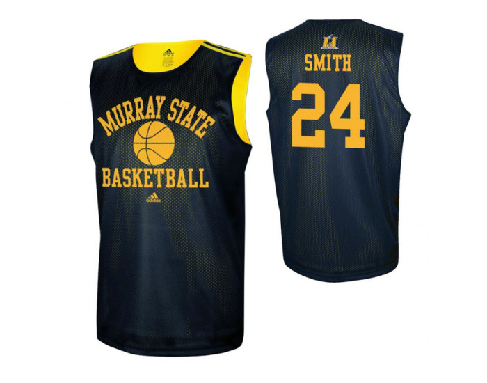 Youth Murray State Racers #1 DaQuan Smith Navy Blue Replica College Basketball Jersey