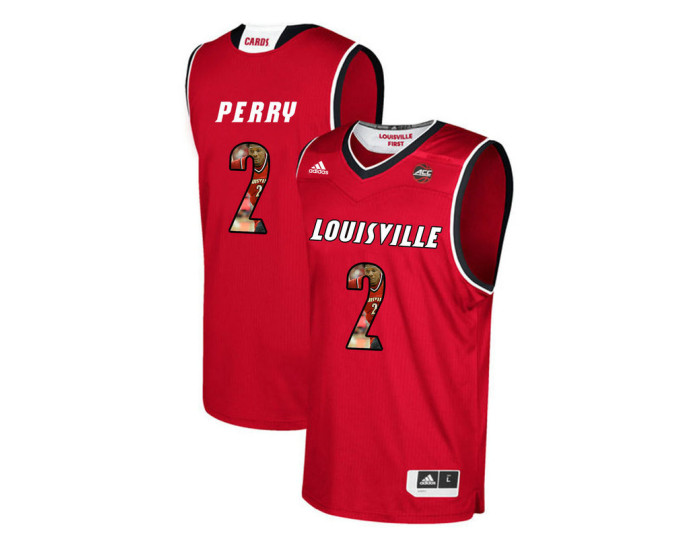 Youth Louisville Cardinals #2 Darius Perry Authentic College Basketball Jersey Red