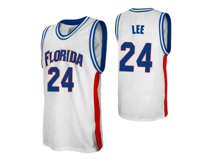 Florida Gators #24 David Lee White Replica College Basketball Jersey