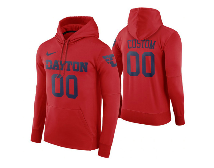 Dayton Flyers Custom Red Road Hoodie