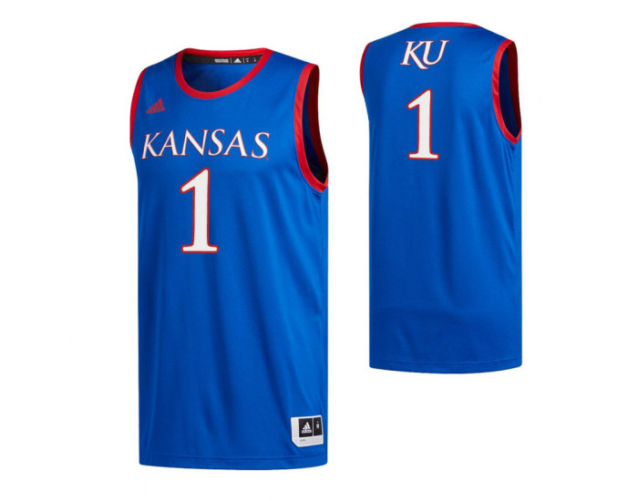 Kansas Jayhawks #1 Dedric Lawson Royal Authentic College Basketball Jersey