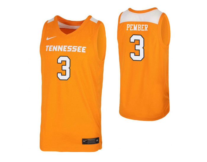 Drew Pember Authentic College Basketball Jersey Tennessee Orange Tennessee Volunteers