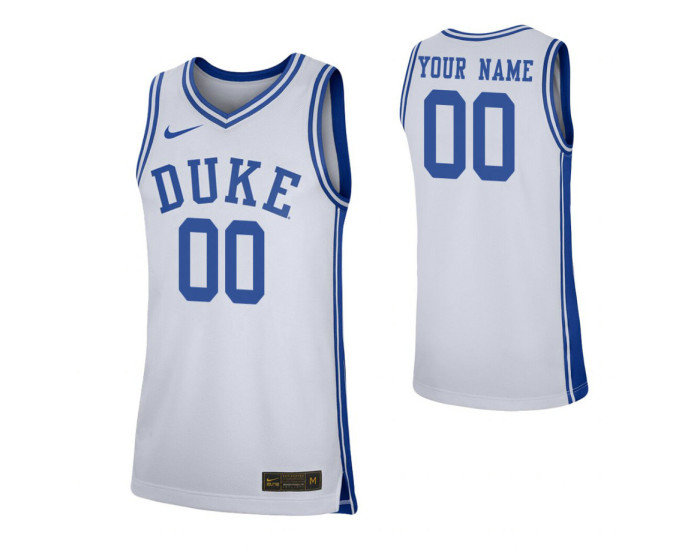 Duke Blue Devils Replica Custom Jersey White