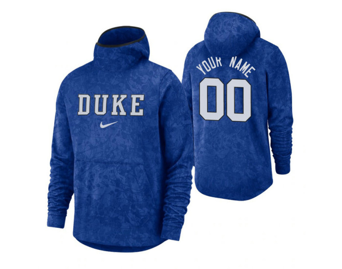 Duke Blue Devils Custom Royal Basketball Spotlight Pullover Hoodie