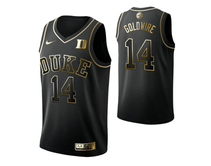Duke Blue Devils #14 Jordan Goldwire Black Authentic College Basketball Jersey