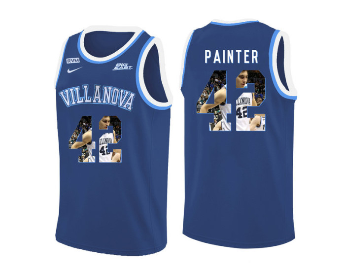 Youth Villanova Wildcats #42 Dylan Painter Replica College Basketball Jersey Blue