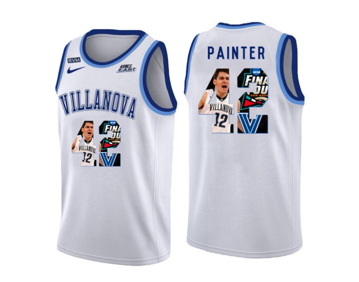 Villanova Wildcats #42 Dylan Painter Replica College Basketball Jersey White