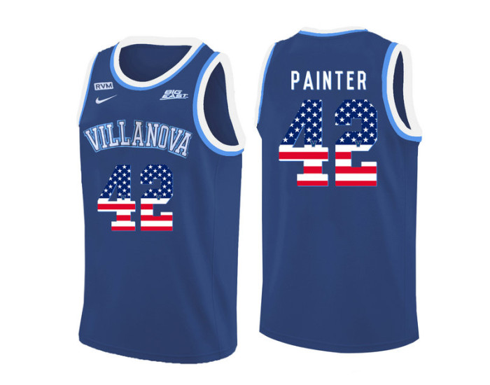 Villanova Wildcats #42 Dylan Painter Replica College Basketball Jersey Blue