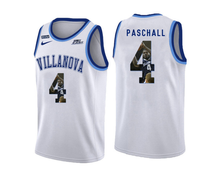 Villanova Wildcats #4 Eric Paschall Replica College Basketball Jersey White