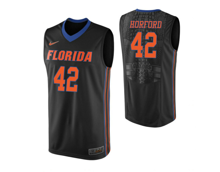 Youth Florida Gators #42 Al Horford Authentic College Basketball Jersey Black