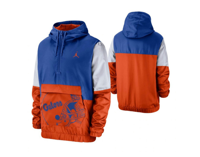 Florida Gators Royal Colorblock Anorak Quarter-Zip Jacket
