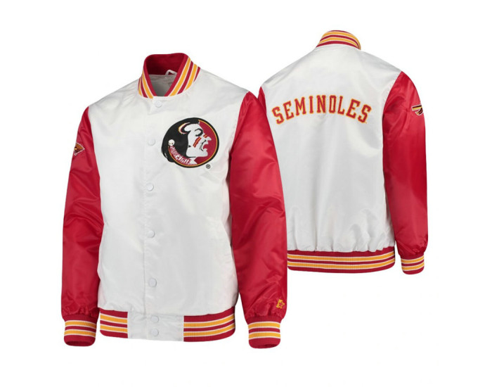 Florida State Seminoles White Garnet The Legend Full-Snap Jacket
