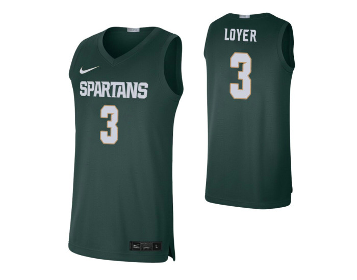 Youth Michigan State Spartans #3 Foster Loyer Green Authentic College Basketball Jersey