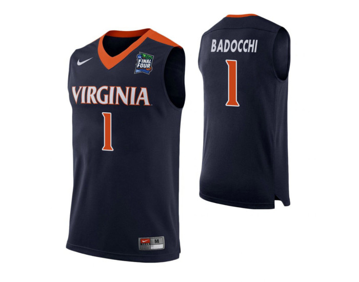 Francesco Badocchi Virginia Cavaliers Navy 2019 Final Four Replica College Basketball Jersey