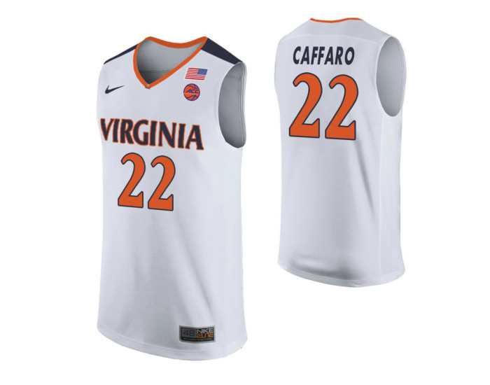 Virginia Cavaliers Francisco Caffaro Authentic College Basketball Jersey White
