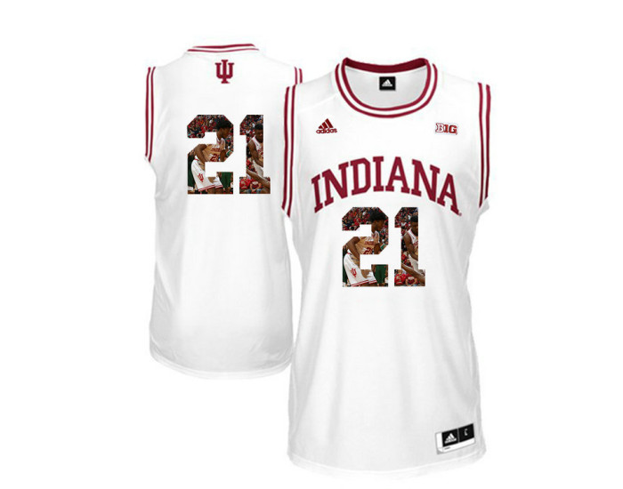 Youth Indiana Hoosiers #21 Freddie McSwain Jr. Replica College Basketball Jersey White
