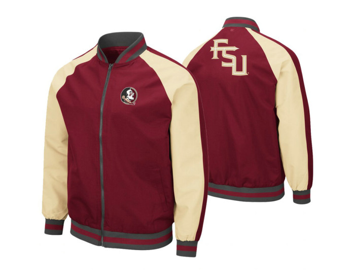 Florida State Seminoles Garnet Kent Full-Zip Bomber Jacket