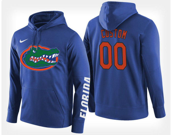 Florida Gators #00 Custom Blue Hoodie College Basketball