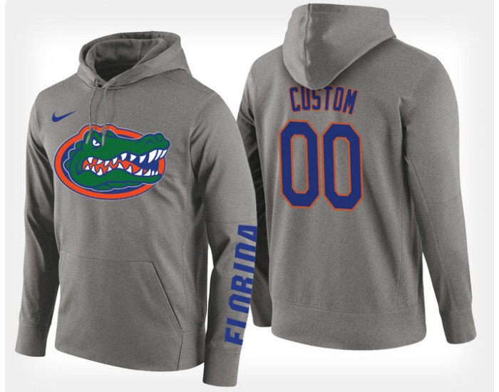 Florida Gators #00 Custom Gray Hoodie College Basketball