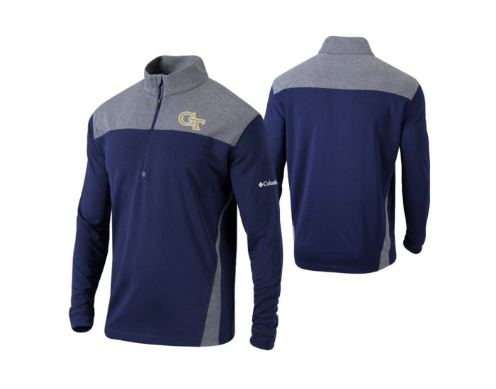 Georgia Tech Yellow Jackets Navy Omni-Wick Standard Quarter-Zip Jacket