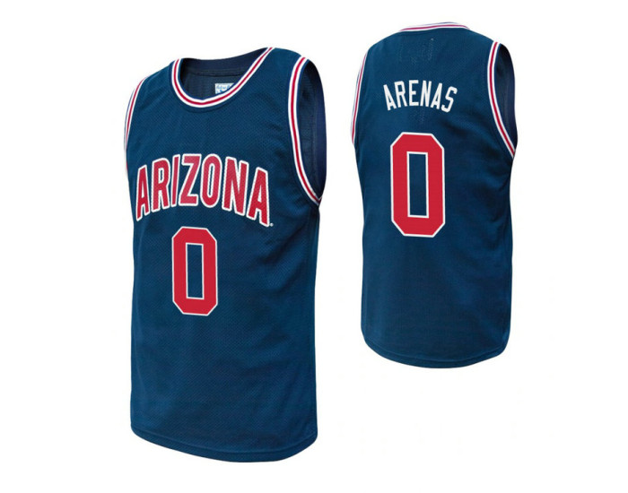 Youth Arizona Wildcats #0 Gilbert Arenas Navy Authentic College Basketball Jersey