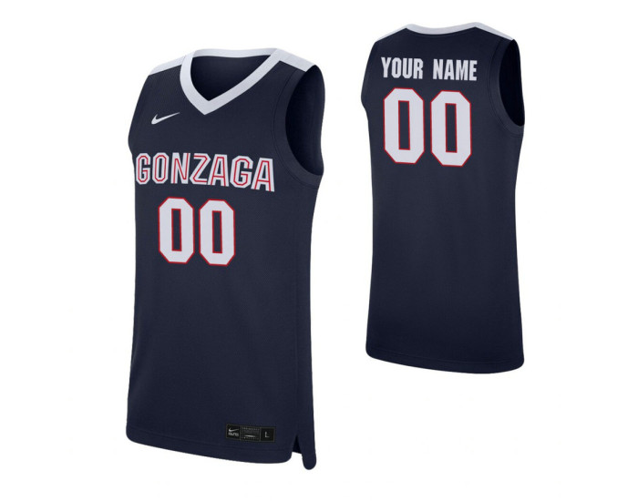 Gonzaga Bulldogs Replica Custom Jersey Navy