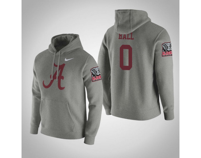 Alabama Crimson Tide #0 Donta Hall Men's Gray College Basketball Hoodie