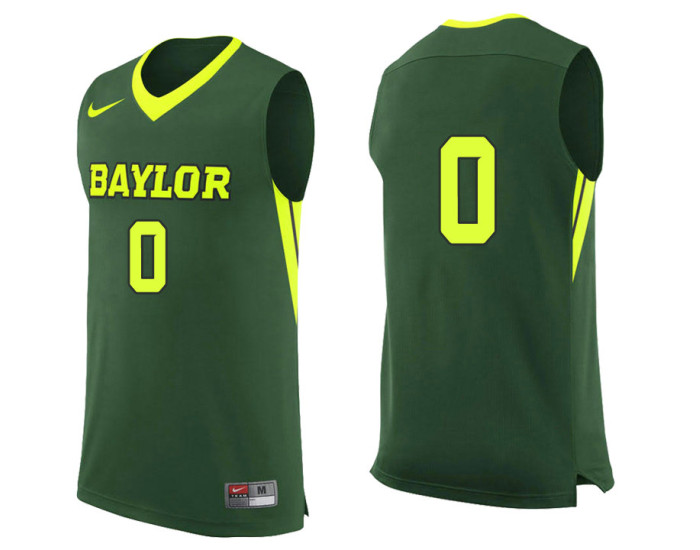 Baylor Bears #0 Jo Lual-Acuil Jr. Authentic College Basketball Jersey Green