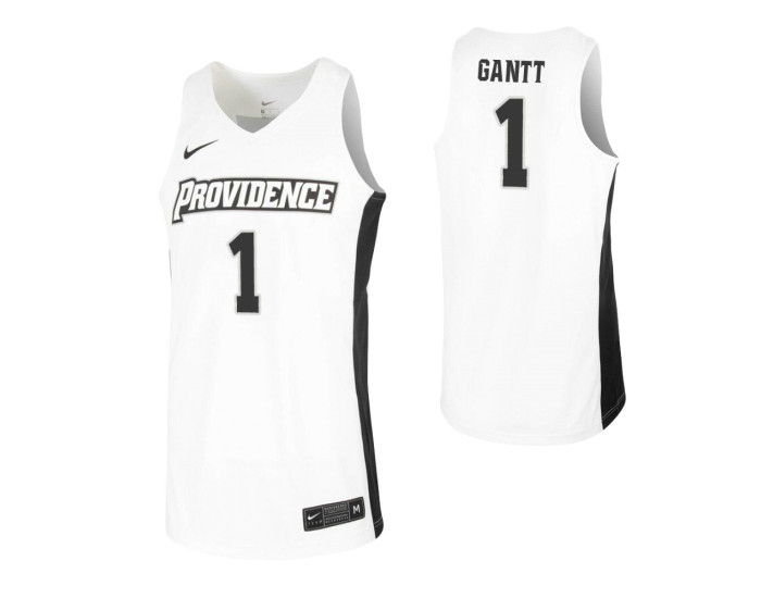 Greg Gantt Authentic College Basketball Jersey White Providence Friars