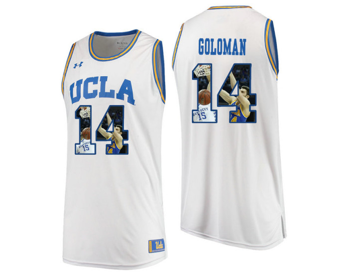 Youth UCLA Bruins #14 Gyorgy Goloman Replica College Basketball Jersey White