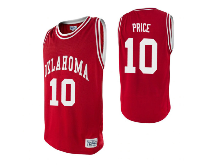 Oklahoma Sooners #10 Hollis Price Crimson Authentic College Basketball Jersey