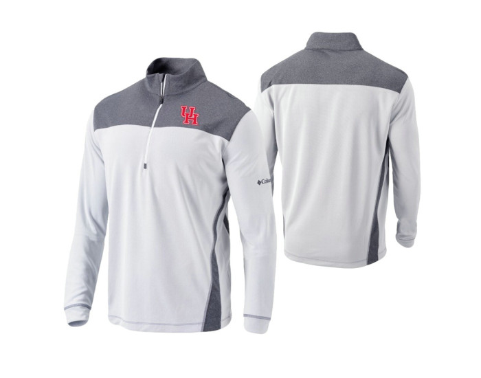 Houston Cougars White Omni-Wick Standard Quarter-Zip Jacket