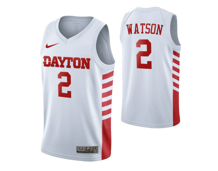Dayton Flyers 2 Ibi Watson Authentic College Basketball Jersey White