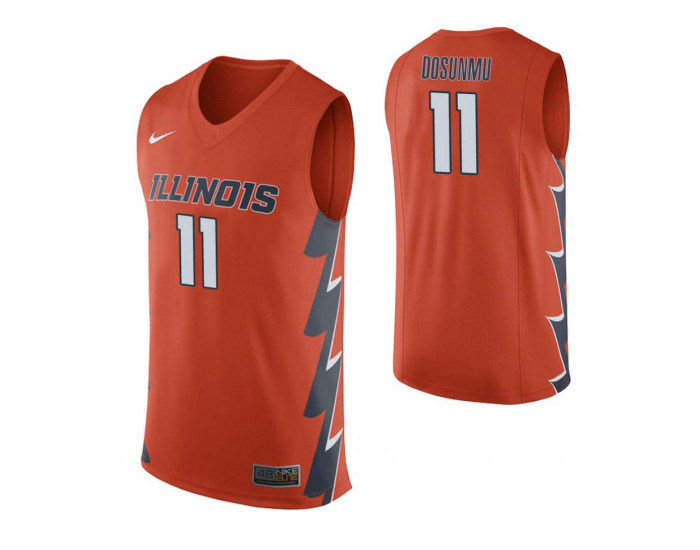 Youth Illinois Fighting Illini Ayo Dosunmu Replica College Basketball Jersey Orange
