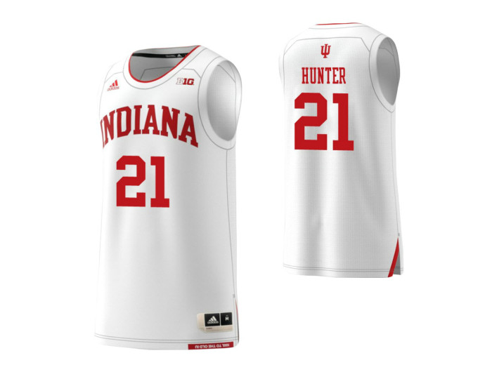 Youth Indiana Hoosiers #21 Jerome Hunter Replica College Basketball Jersey White
