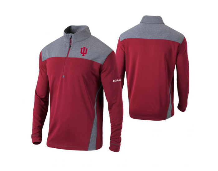 Indiana Hoosiers Crimson Omni-Wick Standard Quarter-Zip Jacket