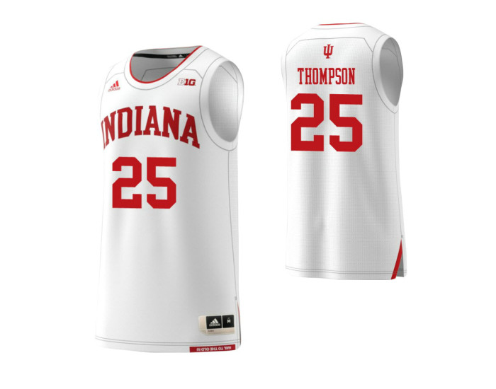 Youth Indiana Hoosiers #25 Race Thompson Replica College Basketball Jersey White