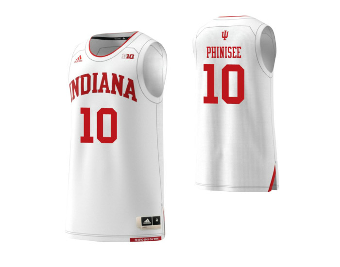 Indiana Hoosiers #10 Rob Phinisee Authentic College Basketball Jersey White